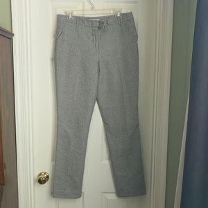 Straight leg wool trousers, partially lined